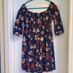 Off the shoulder floral dress